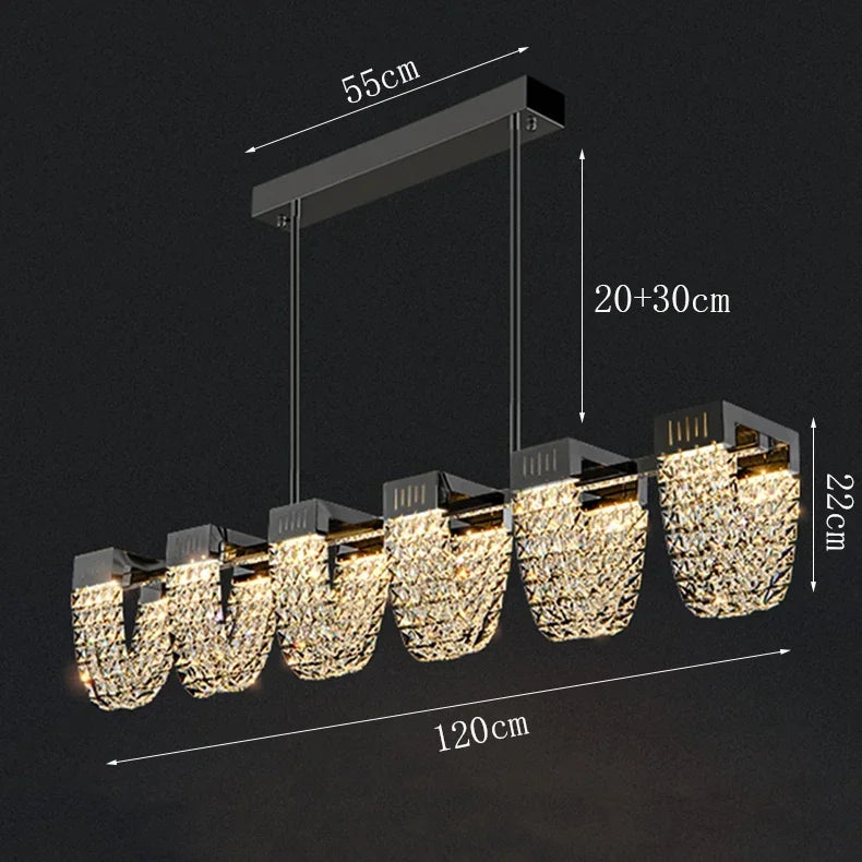 2025 New Home DecorationPendant Lights Luxury Crystal Living Room Chandelier Bedroom Pendant Lamp Ceiling Light  Indoor Lighting