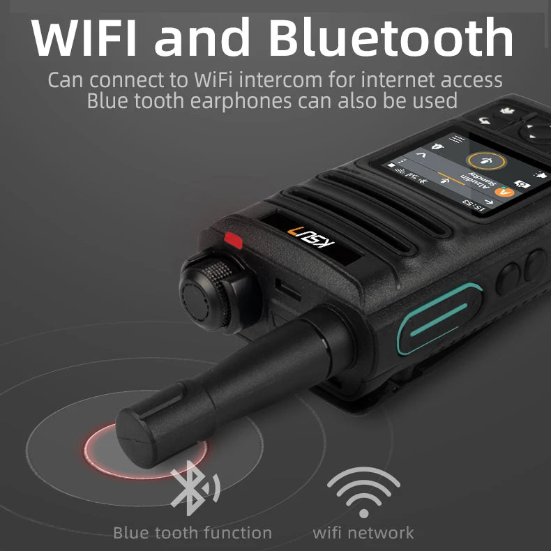 ZL30 Blue Tooth Ptt Poc 4G Network Walkie Talkie Android Handy Talkie 100 Km Range Long Range Radio Compatible With Zello App