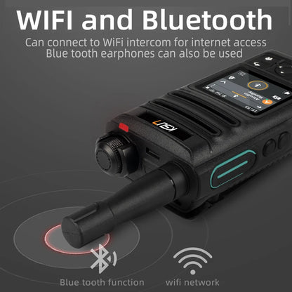 ZL30 Blue Tooth Ptt Poc 4G Network Walkie Talkie Android Handy Talkie 100 Km Range Long Range Radio Compatible With Zello App