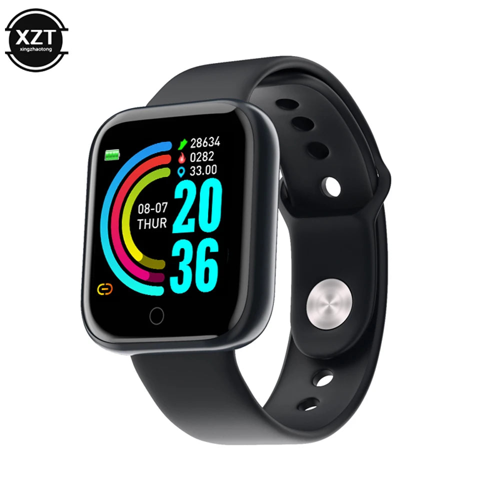 Y68 Color Screen Pedometers Sport Watches Bracelets D20 Heart Rate Blood Pressure Fitness Smart Wristband For Children Men Women