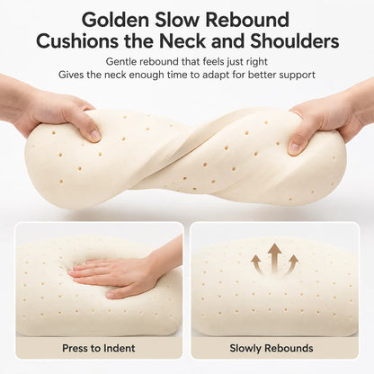 Soft Slow Rebound Memory Foam Pillow Outdoor Camping Travel Cervical Pillow Portable NoonBreak Pillow Neck Support Pillow