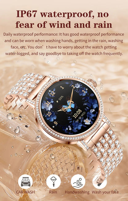 Luxury Bluetooth Call Smartwatch Women's Smart Watch Clock Ladies Gift Fitness Tracker Wrist Watches for Woman Android iOS 2026