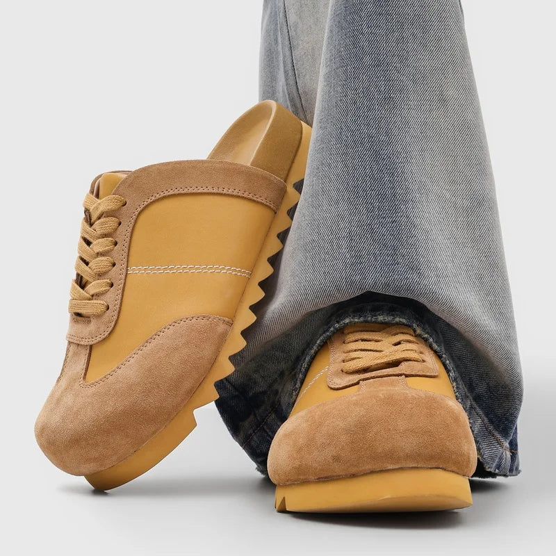 DIMANYU Men's Slip-On Outdoor Slippers  2026 New Fashion Mule Shoes Men Thick Sole Mixed Color Casual Men's Slippers
