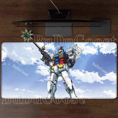Mouse Pad Gundam RX-78-2 Anime Gaming XXL Non-slip Mousepad PC Computer Keyboard Office HD printing overlock esports Desk Mat