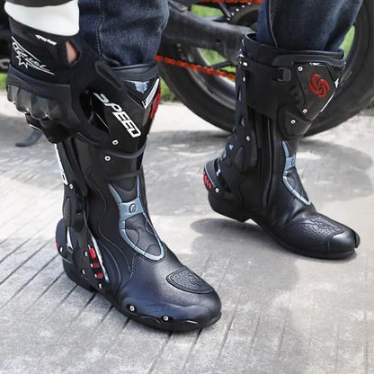 Motorcycle Riding Shoes Men Off-Road Riding Boots Road Racing Long Boots Four Seasons Anti-Fall Motorcycle Motocross Boots