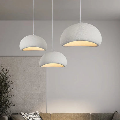Nordic Minimalist Wabi-Sabi E27 LED Pendant Lights Modern Ceiling Chandelier For Dining Room Bedroom Bar Loft Home Hanging Lamp