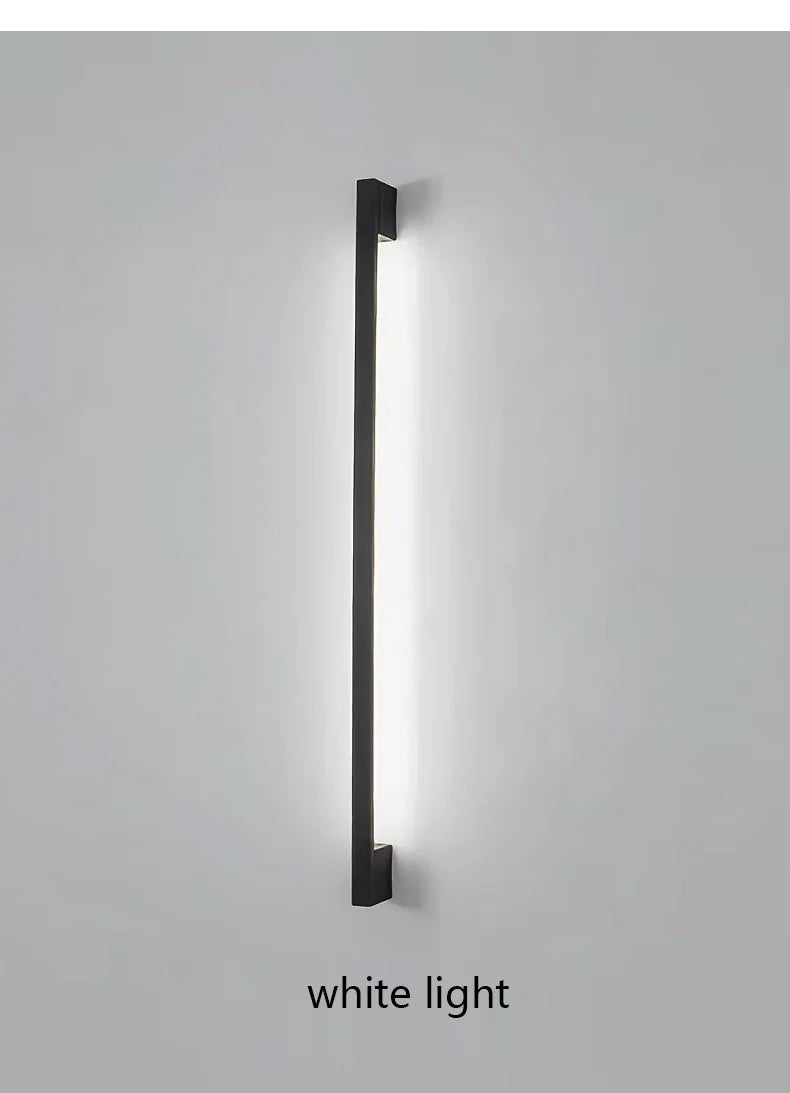 Modern Minimalist Long Wall Lamp LED Wall Mounted Light Indoor Living Room Bedroom Background Lamp Home Decora Fixtures 110/220V