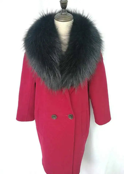 Raccoon Fur Collar Female Winter Fur Collar Coat Jacket Shawl Women Furry Fur Collar Scarves Neck Warmer Natural Fur Scarves