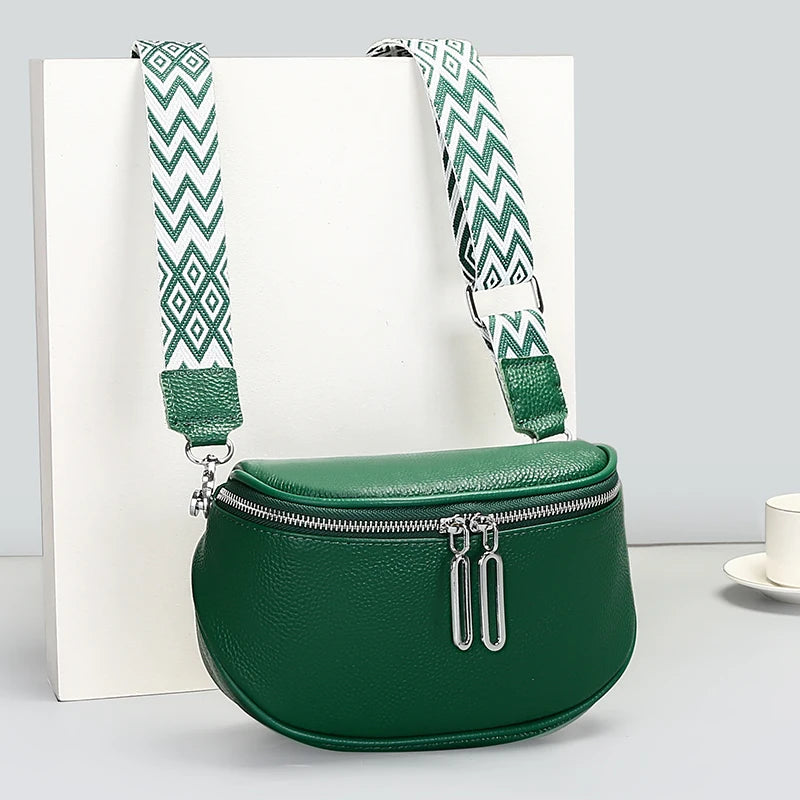 High Quality Cow Leather Women Shoulder Crossbody Bags 2023 Luxury Solid Genuine Leather Small Handbag Female Messenger Tote Sac