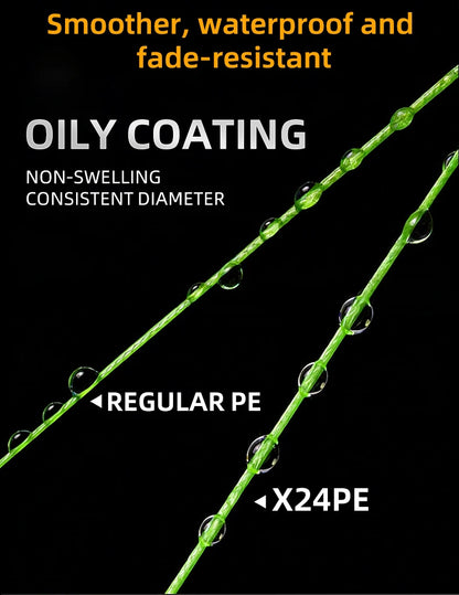 2026 New YGKX 24 Strand 300/500/1000m Japan PE Braided Super Strong Fishing Line Japan PE Braided Fishing Line Floating Pesca