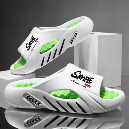 Men's Slippers EVA Non-slip Slides Fashion Casual Slippers Comfortable Men's Slides Sport Sandals Outdoor Hole Shoes Big Size