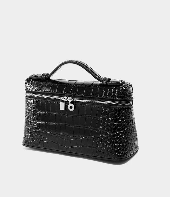 Shoulder Bag Handbag women Luxury Women's Crocodile Embossed Mobile Phone Handbag Brand New LP19 Genuine Leather Mini Small size