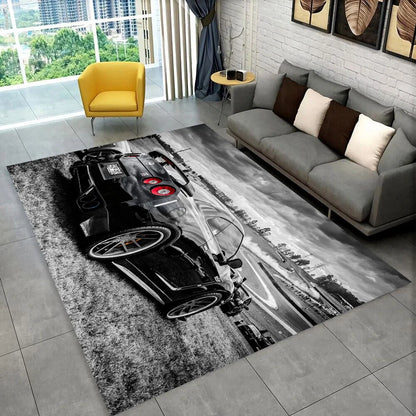 GTR Racing Car N-Nissan Logo 3D Carpet Rug for Home Living Room Bedroom Sofa Motorcycle Doormat Decor,kid  Area Rug Floor Mat