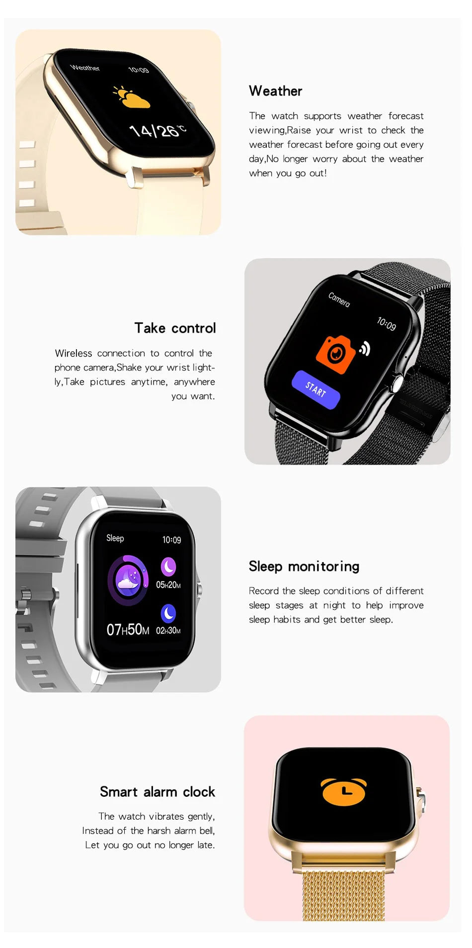 2026 New Smart Watch 1.44''HD Screen Bluetooth Call Sleep Blood Oxygen Pressure Health Monitoring Watches For Women Men