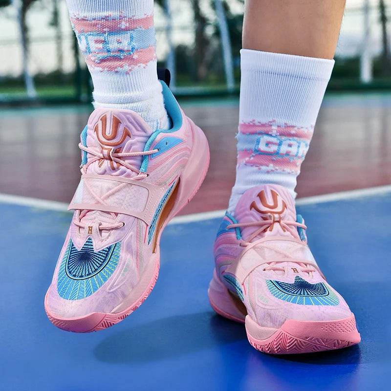 Unisex Basketball Shoes High-quality Mesh Comfort Outdoor Sports Court Basketball Shoes Soft Soled Rebound Sneakers for Men