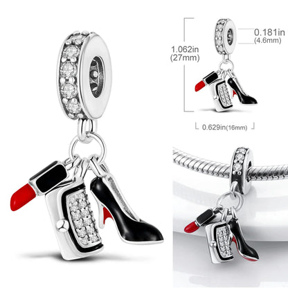 2026 Hot Sale Luminous Firefly Charms Beads 925 Sterling Silver Owl Cat Love Dangle Fit Original Bangle Bracelets DIY Jewelry
