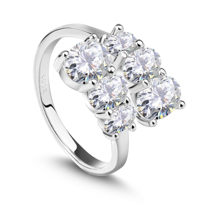 3.6cttw Oval Cut Moissanite Diamond Engagement Ring for Women 925 Sterling Silver 18K Gold Plated Wedding Bands Fine Jewelry