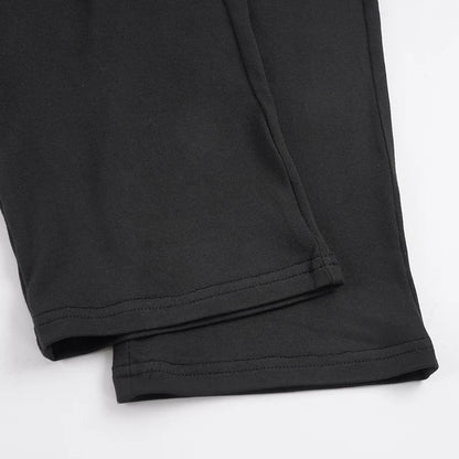 Women's Sleek Black Halter Jumpsuits With Eyelet Detailing Form-Fitting Capri Length Design Chic And Minimalist Summer Outfits