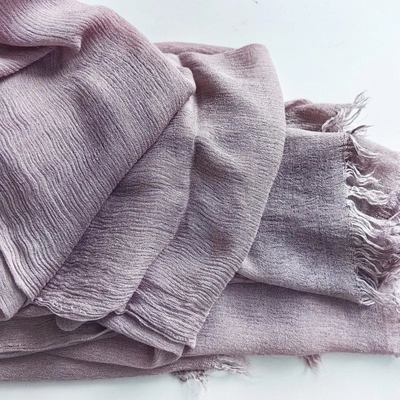 60 Color Cotton Crepe Shawl Headwraps Fashion Scarf Hijab For Women Veil Muslim Islam Hijab Cap Scarf For Muslim Shawl 200*90CM