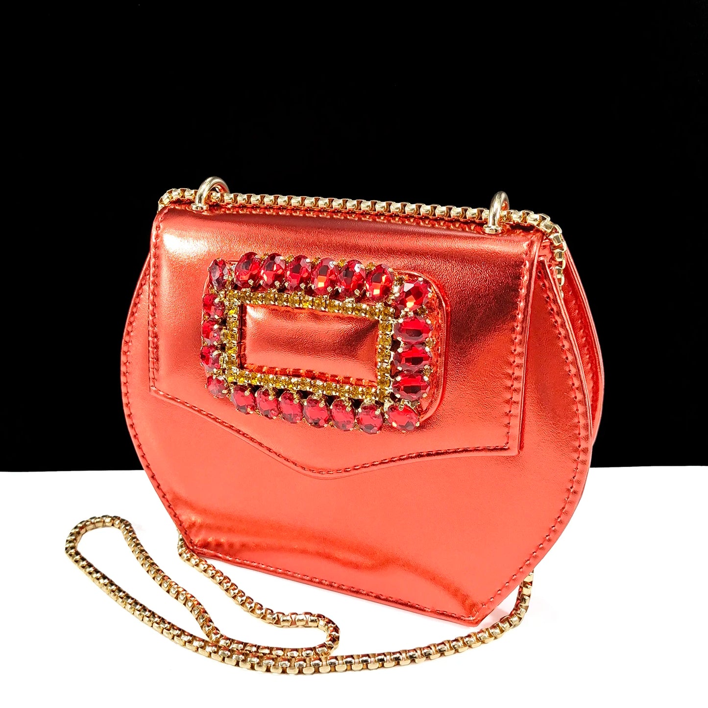 QSGFC Italian Design Rhinestone-encrusted Ladies Party Shoes And Special Bag Women High Heels Wedding Dual Purpose Bag