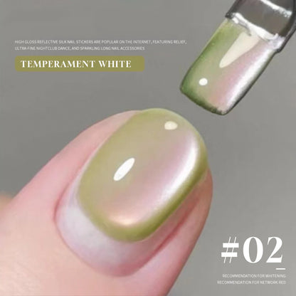 MIANEL 12ML Hit Product Gold Amber Cat Eye Gel Nail Polish 2026 New Blue Glass Beads Cat Eye Gel Nail Green Nails 1-21pcs