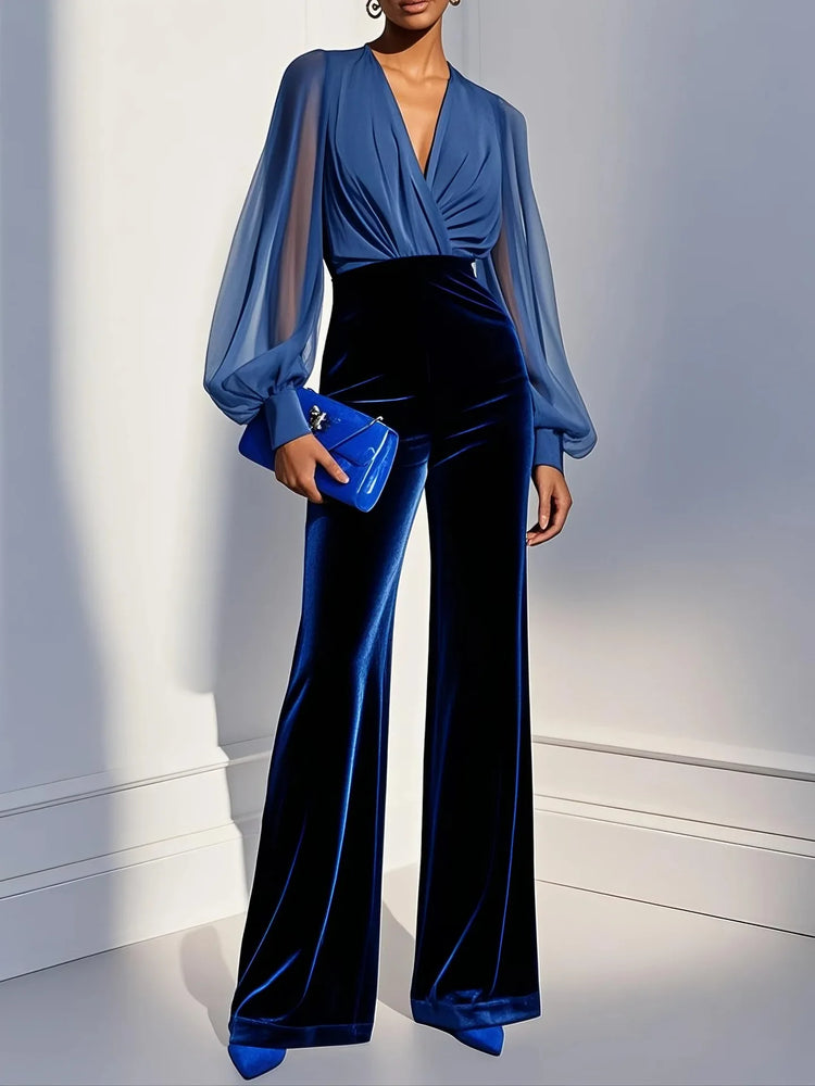 MsChuh Jumpsuits For Woman Bodysuits Jumpsuit Dignified Simple Style Elegant Temperament Commuting Slim Long Sleeves Fashionable