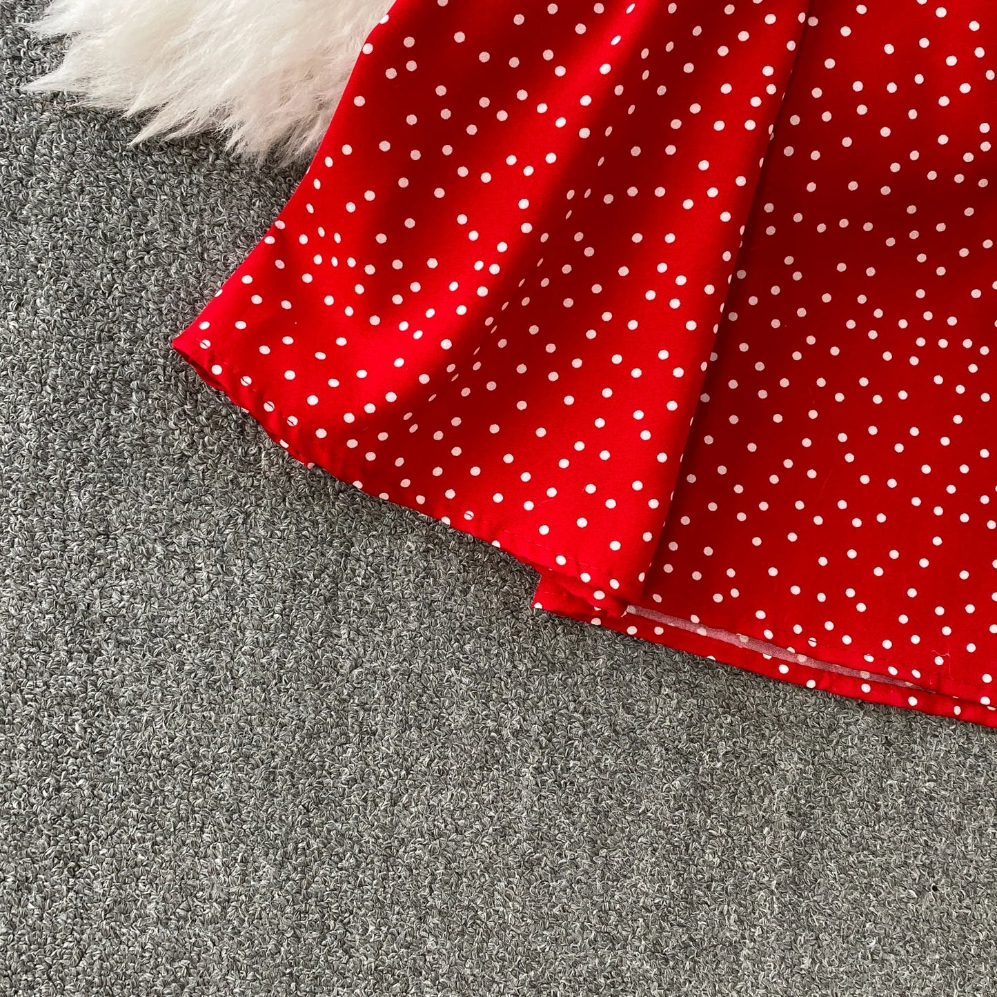 Summer Women Polka Dot Long Dress Vintage V-Neck Flying Sleeve High Waist Single Breasted A-Line Casual Vestidos Female Robe New