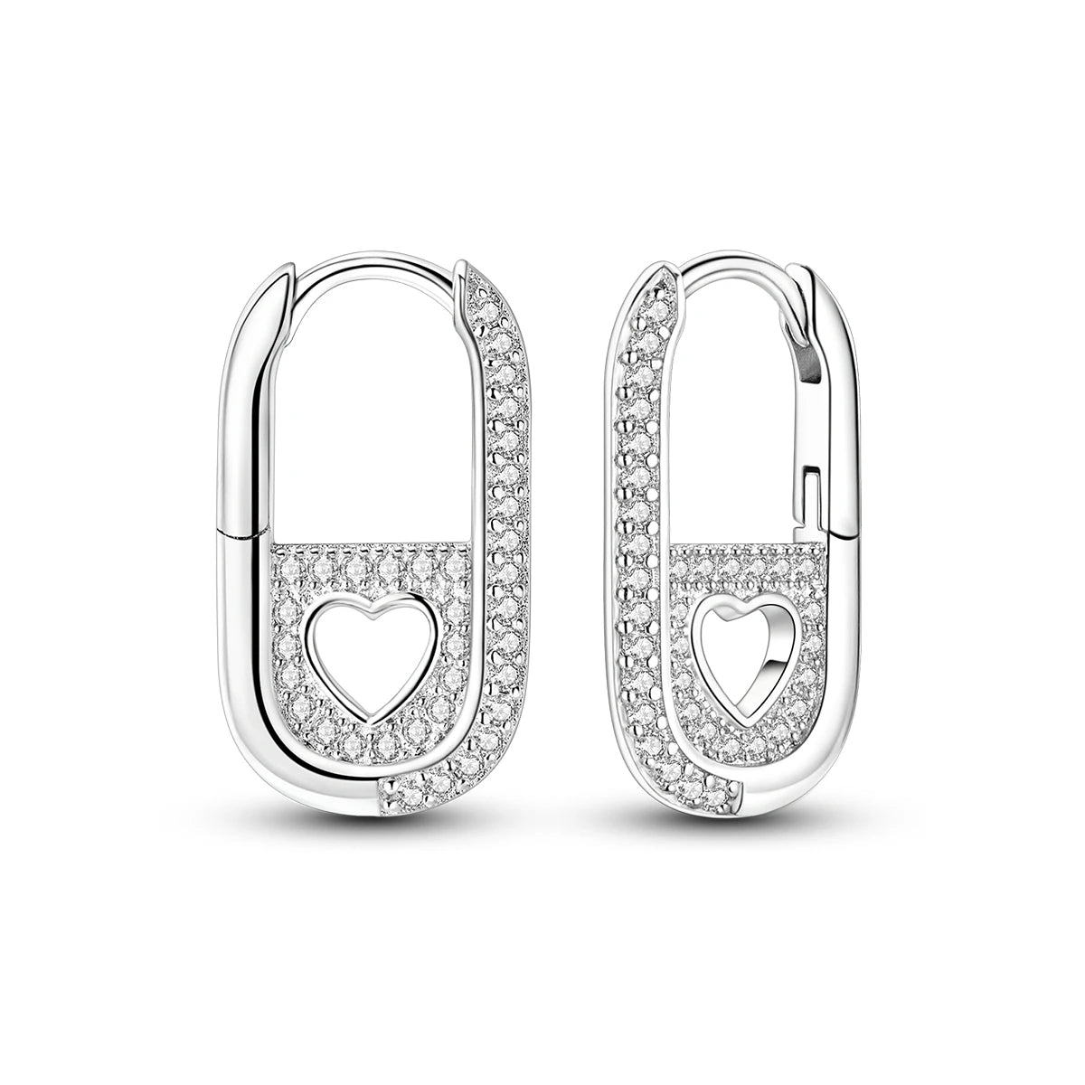 925 Sterling Silver Original Hoop Earring For Woman Luxury  Pendientes Wedding Jewelry Gift