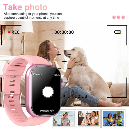 Unisex Multifunctional Smart Watch - 2.01" HD Screen, Wireless Call, Camera Control, Music Adjustment, Sports Functions, Custom