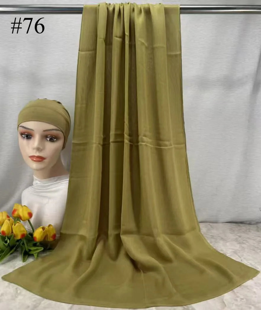 Mini Modal Hijab with Undercap Set Basic Stretchy Pullover Headscarf Thin Breathable Sunscreen Head Wrap Hijabs Scarf 165*50cm
