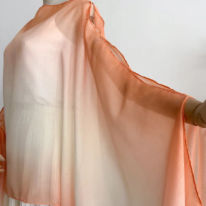 Spring and Summer Women Plain Colour Travel Ethnic Style Shawl Cotton Linen Feel Thin Type Sunscreen Beach Towel Split shawl