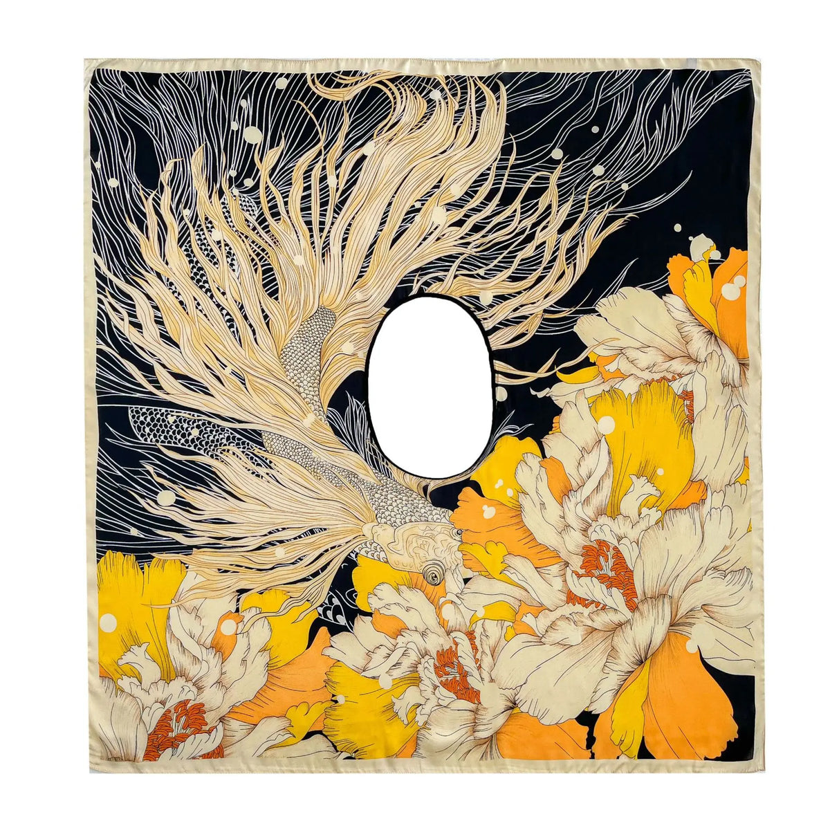 Women's Satin Silk Scarf Multi-Way Wrap, UPF 50+ Sun Veil & Beach Pareo, Lightweight Cover-Up Shawl