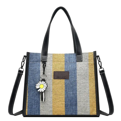 Fashion Messenger Bags For Women Shoulder Ladies Designer Handbag Solid Large Capacity Casual Canvas Shoulder Female Bag