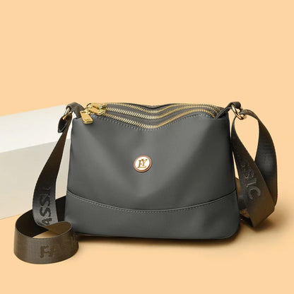 High Quality Women's Waterproof Nylon Multilayer Crossbody Bag Ladies Large Capacity Handbag Purse Female Shoulder Bags 3 Layers