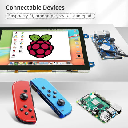5 inch Display 800×480 monitor with Windows-support raspberry pi Portalil Monitor full hd Touch  IPS LCD  hdmi Compatible Screen