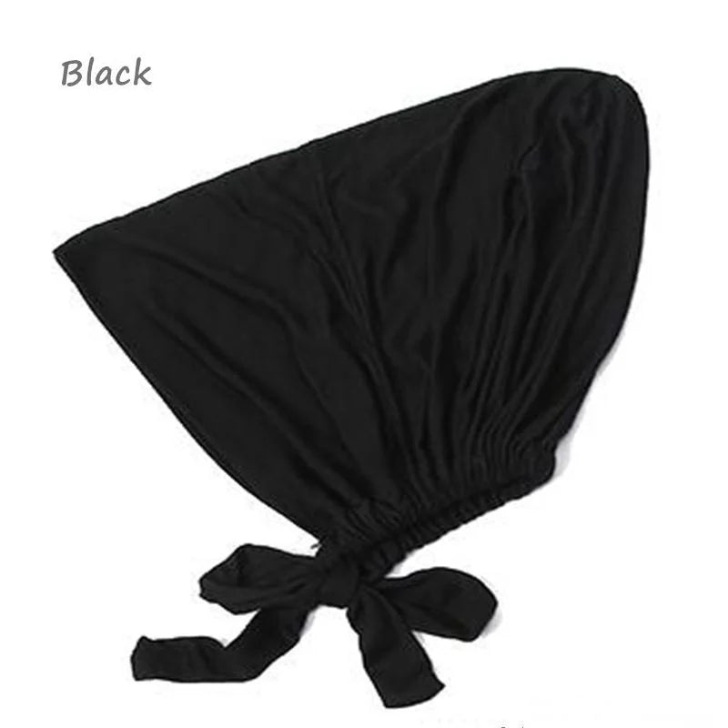 New Soft Modal Muslim Turban Hat Inner Hijab Caps Islamic Underscarf Bonnet India Hats Female Headwrap Turbante Mujer