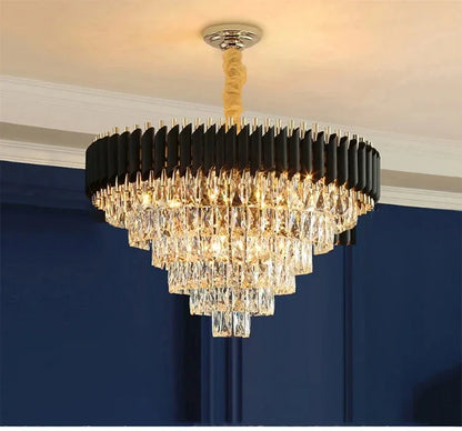 Luxury Crystal Pendant Lamp Lustre Home Decor Ceiling Chandelier Modern Dining Room Kitchen Bedroom Living Room Hanging Lights