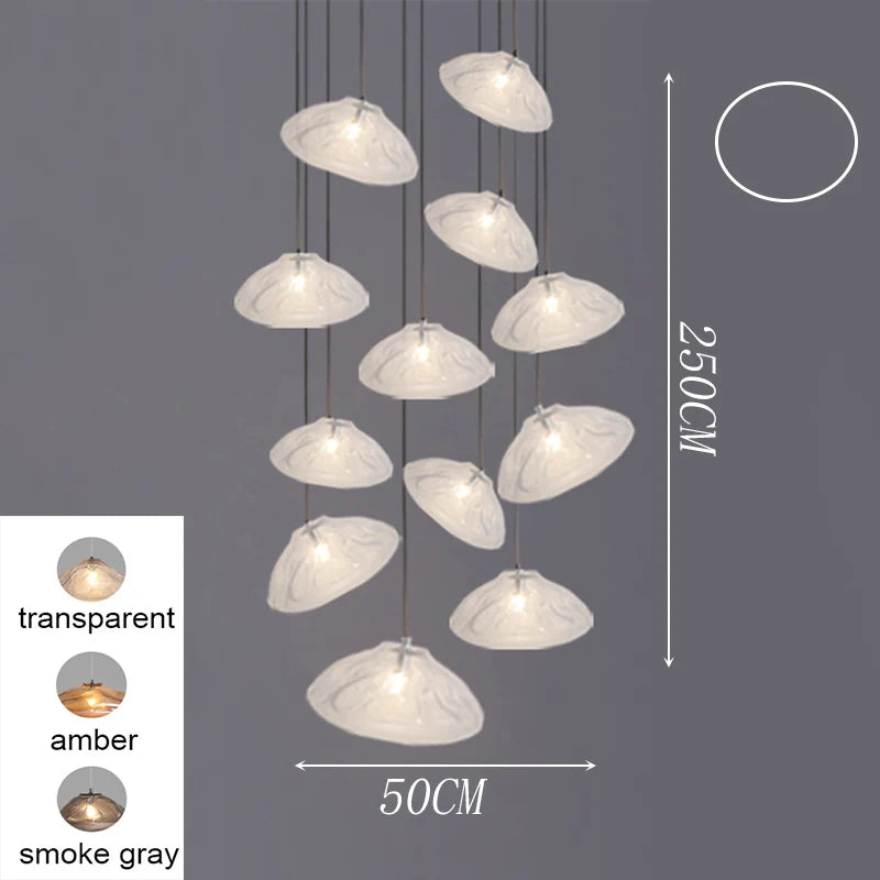 Modern Stair chandelier Pendant lights indoor lighting Ceiling lamp hanging light led Chandeliers for living room indoor lightin