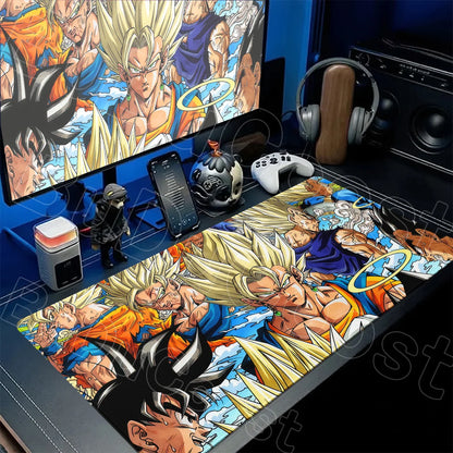 Anime Dragon Ball Non-slip Mousepad Office Laptop Game Keyboard Accessories Goku 90x40cm Computer Deskmat Gaming Carpet Boy Gift