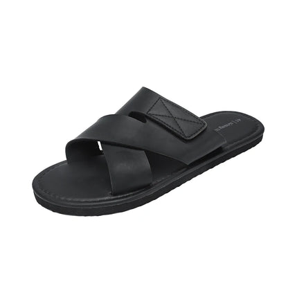 Men's slippers 2026 new summer leisure Korean fashion sports sandals light and comfortable flat bottom plus size sandals 46