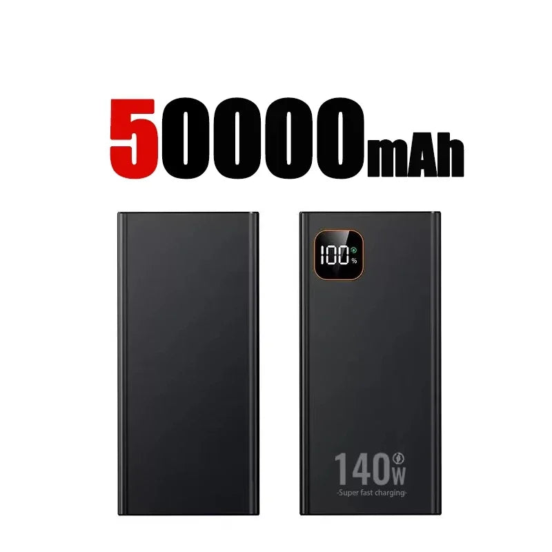 Lenovo 140W Super Fast Charging 2026 Ultra Capacity CCC Portable Charger Power Bank For IPhone Samsung 500000mAh