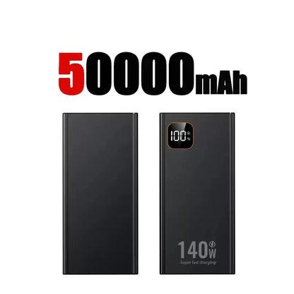 Lenovo 140W Super Fast Charging 2026 Ultra Capacity CCC Portable Charger Power Bank For IPhone Samsung 500000mAh