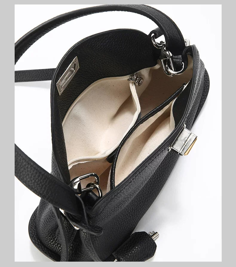Genuine Grade Women's Leather Handbag Luxury Deisgner Brand Ladies Small Shoulder Crossbody Purses Bags for Woman Tote 2026 New