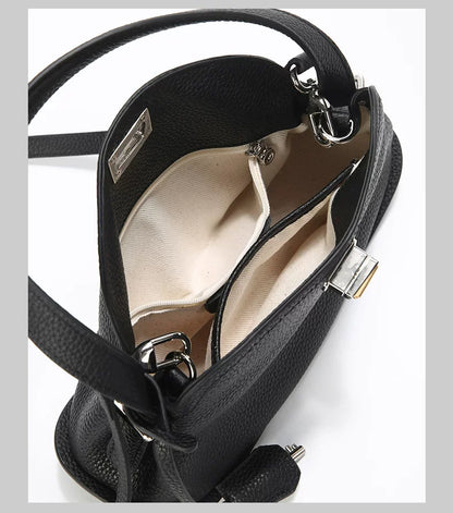 Genuine Grade Women's Leather Handbag Luxury Deisgner Brand Ladies Small Shoulder Crossbody Purses Bags for Woman Tote 2026 New
