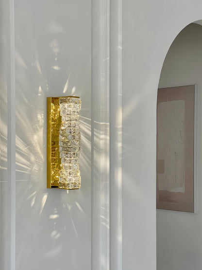 Luxury Crystal Wall Lamp Modern LED Sconce Chrome Gold Mirror Wall Light For Living Room Bedroom Aisle Indoor Decor Vanity Light