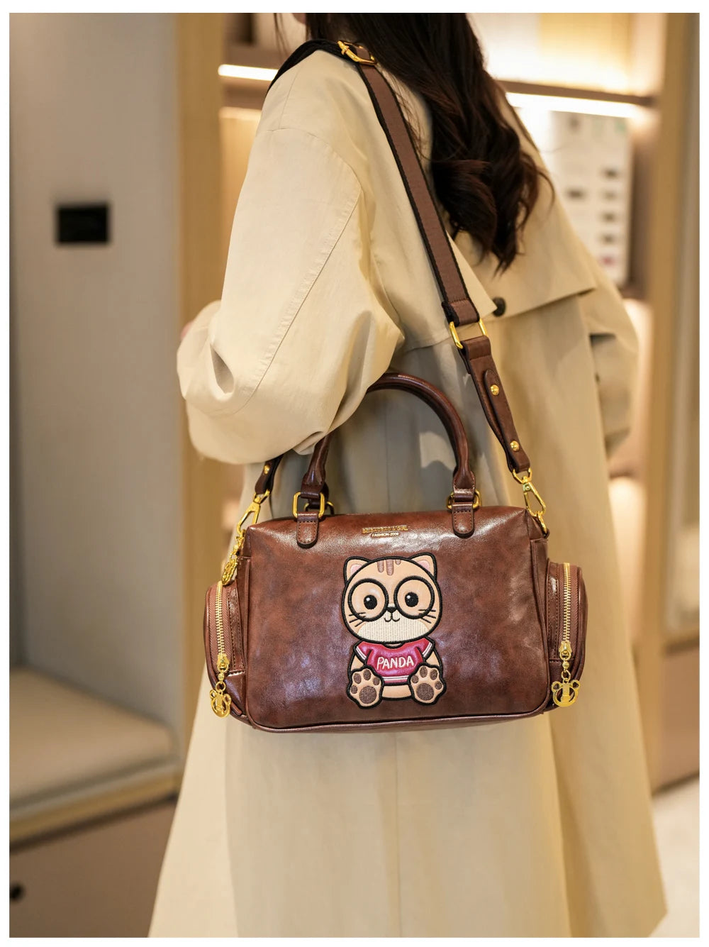 Fashion Luxury Brand Ladies Shoulder Bag Cartoon Bear Women's Crossbody Bag High Quality Tote Bag Waterproof Women's Hanbags