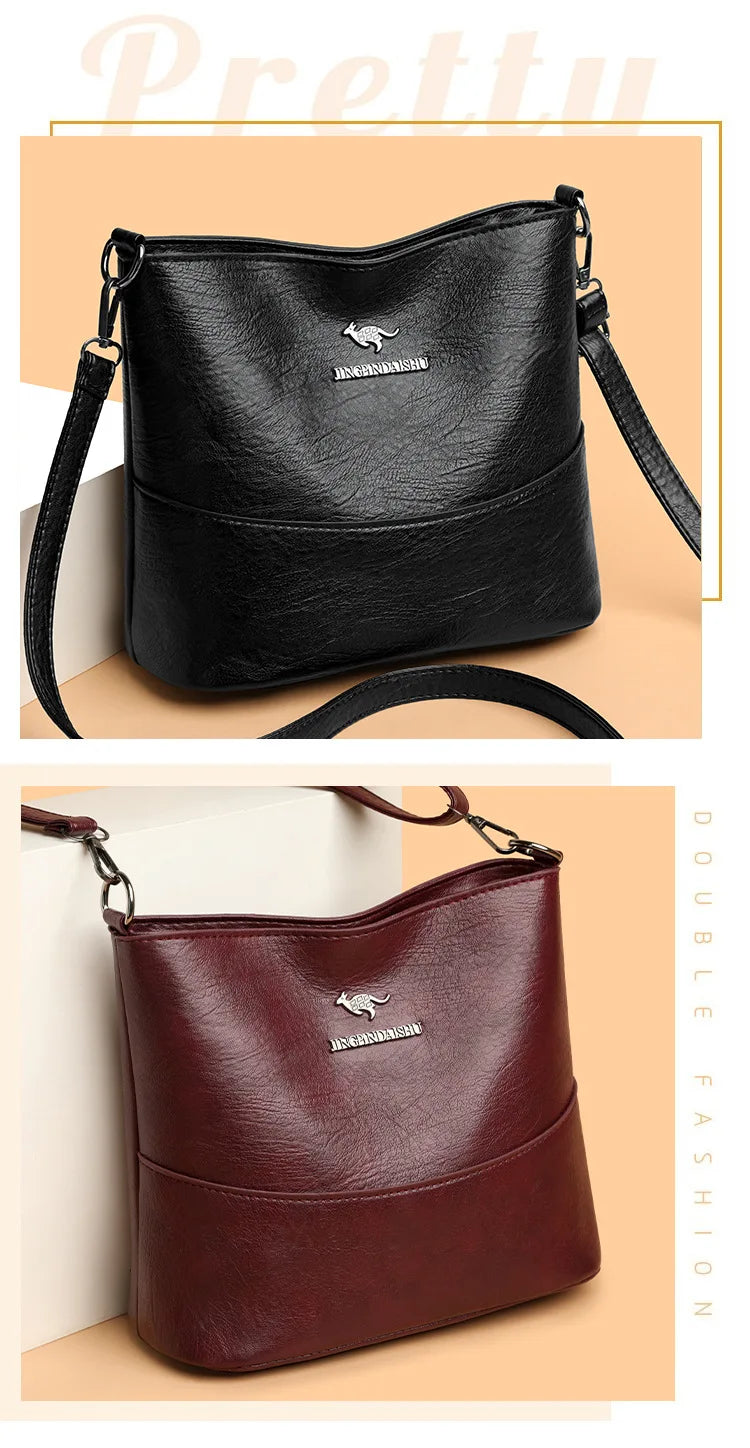 Genuine Brand PU Leather Sac Luxury Handbags Women Bags Designer Shoulder Crossbody Hand Bags for Women 2026 Purses and Handbags