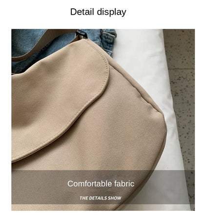 Solid Color Women Crossbody Bag Simple Ladies Shoulder Bag Waterproof Nylon Women'S Handbags Fashion Messenger Bag Women сумка