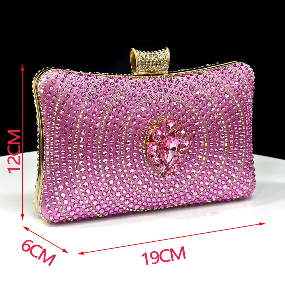 Latest Women Italian Shoes and Matching Bags Decorated with Rhinestone Elegant Pointed Toe Wedding Shoes Bride
