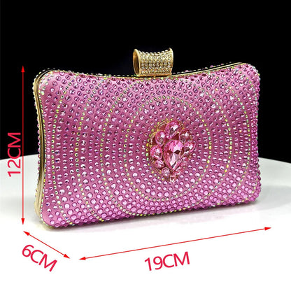 Latest Women Italian Shoes and Matching Bags Decorated with Rhinestone Elegant Pointed Toe Wedding Shoes Bride